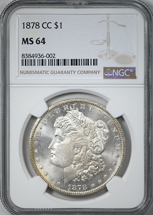 1878-CC Morgan Dollar $1 NGC MS64