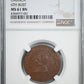 1915 Mexico 10C Centavos NGC MS61BN - Oaxaca 6th Bust