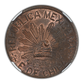 1915 Mexico 5C Centavos Chihuahua Copper Liberty Cap NGC MS63RB