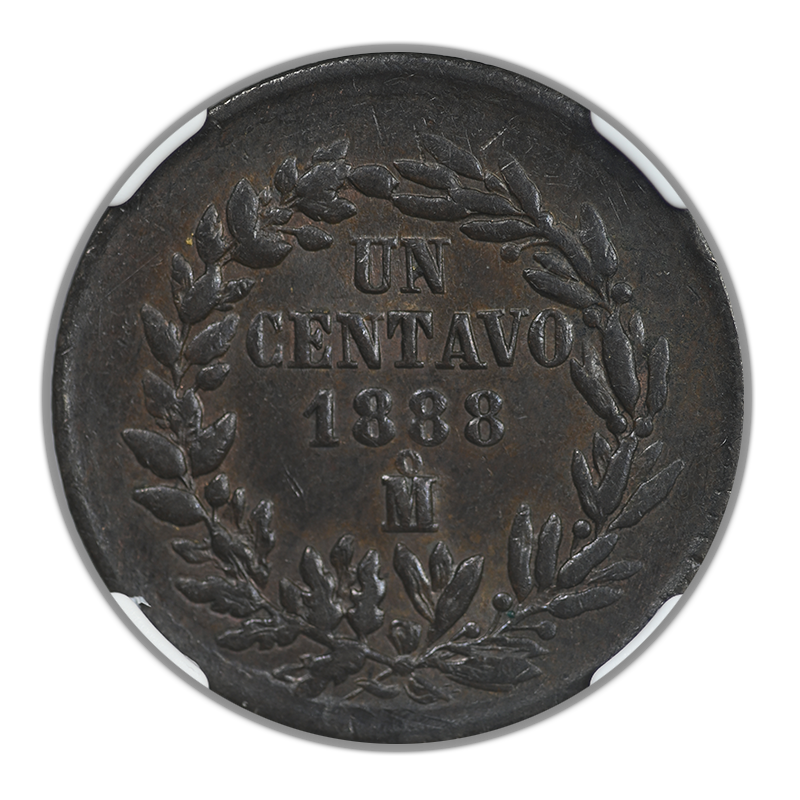 1888 MO Mexico 1C Centavo NGC AU58BN