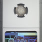 1860 YB Peru 1/2R Real NGC Mint Error AU53 Broadstruck