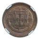 1918 Portugal 2C Centavos Bronze NGC MS62BN