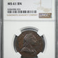 1771 Great Britain 1/2P Penny NGC MS61BN1771 Great Britain 1/2P Penny NGC MS61BN