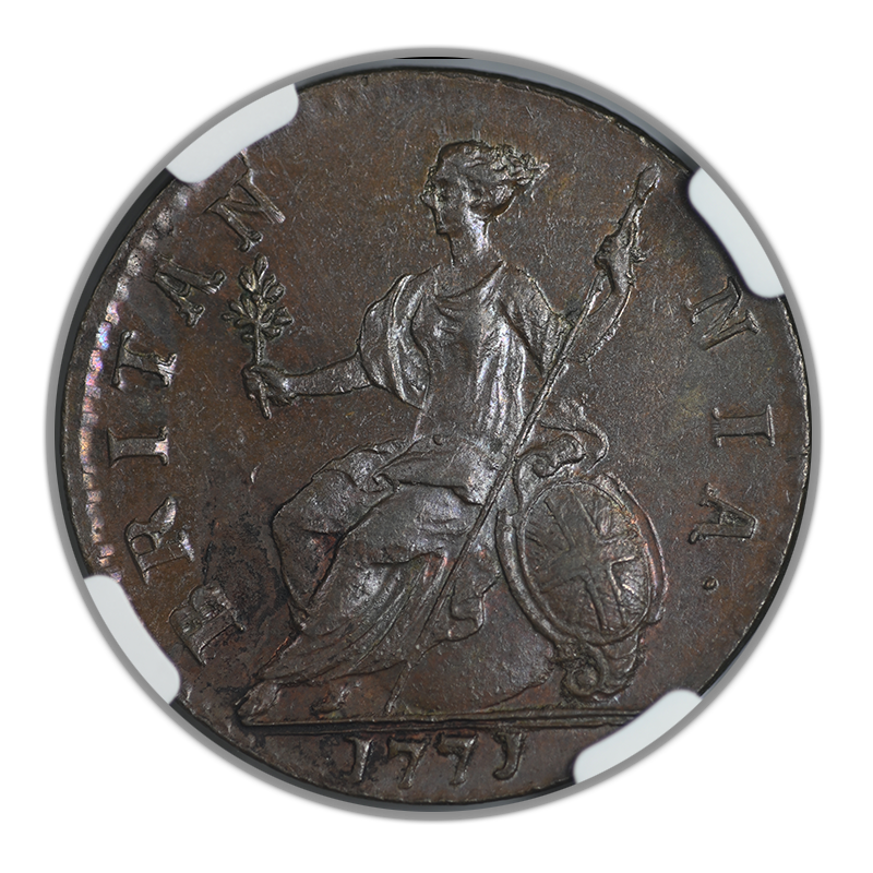 1771 Great Britain 1/2P Half Penny NGC MS61BN