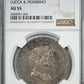 1808/7 Italy 5 Franchi Lucca &amp; Piombino NGC AU55