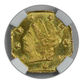 1871 Octagonal California Fractional Gold Liberty Head 1/4 Dollar G25C NGC MS65 BG-717