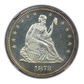 1872 Proof Liberty Seated Quarter 25C NGC PF64 CAMEO