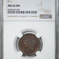 1856 Braided Hair Half Cent 1/2C NGC MS62BN C-1
