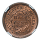 1856 Braided Hair Half Cent 1/2C NGC MS62BN C-1