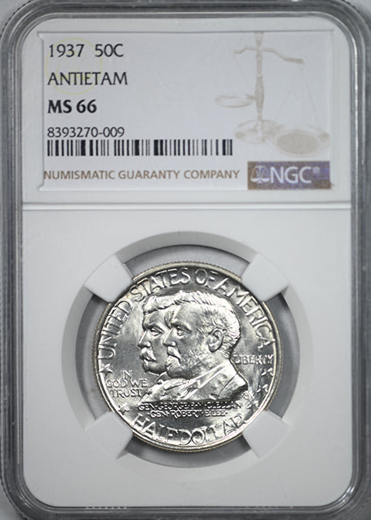 1937 Antietam Classic Commemorative Half Dollar 50C NGC MS66
