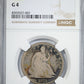 1872-CC Liberty Seated Half Dollar 50C NGC G4