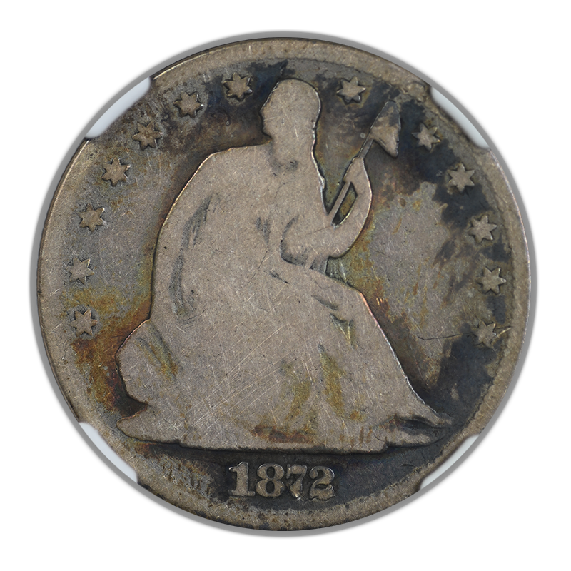 1872-CC Liberty Seated Half Dollar 50C NGC G4