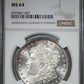 1892-CC Morgan Dollar $1 NGC MS64
