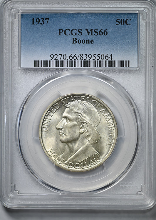 1937 Boone Classic Commemorative Half Dollar 50C PCGS MS66