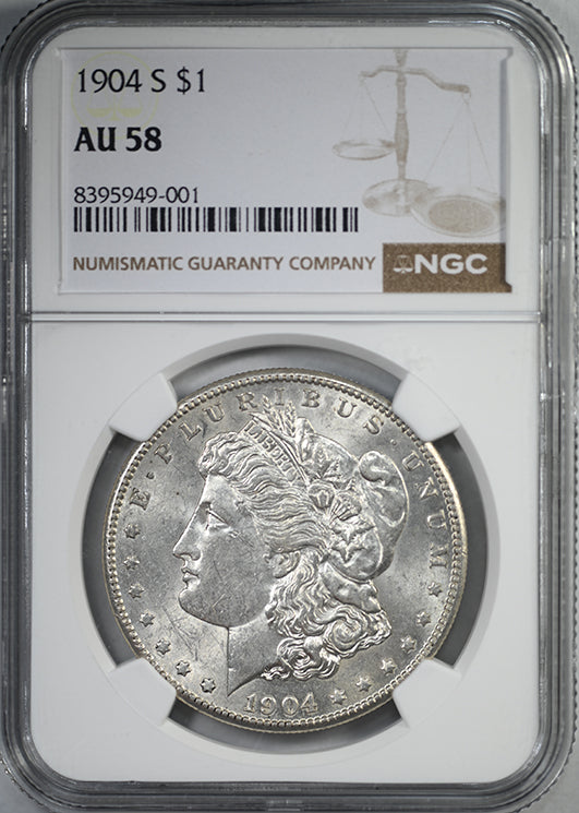 1904-S Morgan Dollar $1 NGC AU58