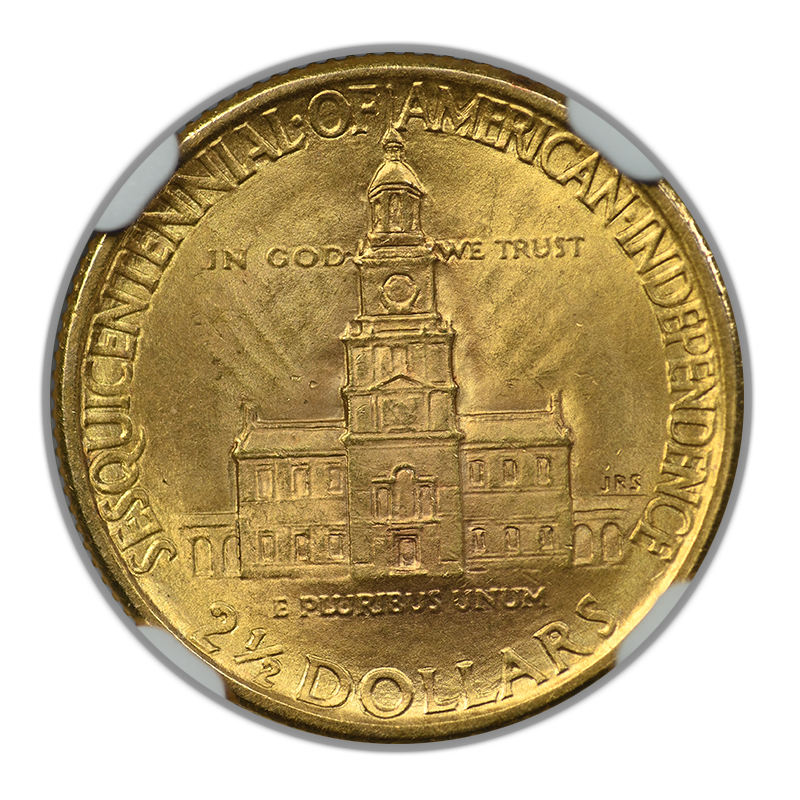 1926 American Sesquicentennial Classic Commemorative Gold Quarter Eagle $2.50 NGC MS64