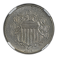 1866 Shield Nickel 5C NGC MS61 - Rays