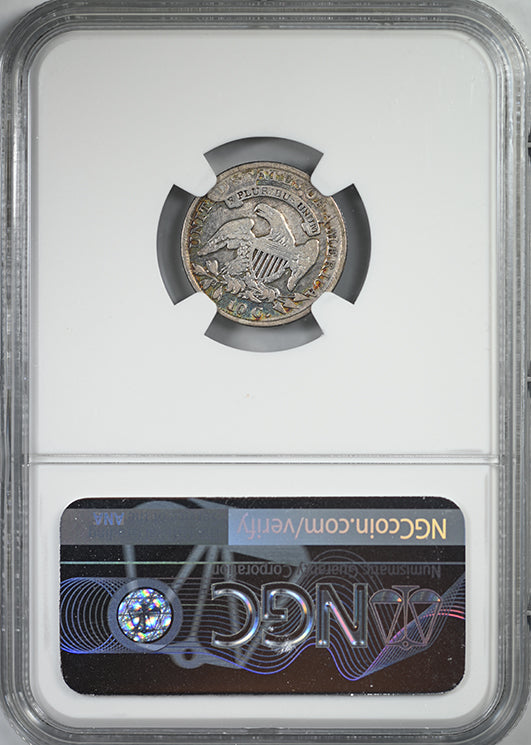 1833 Capped Bust Dime 10C NGC F15 - TONED!