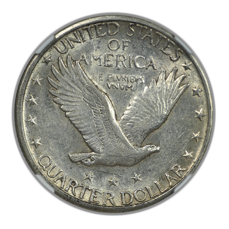 1924-S Standing Liberty Quarter 25C NGC AU58