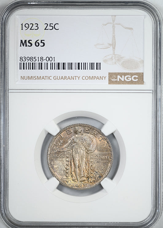 1923 Standing Liberty Quarter 25C NGC MS65