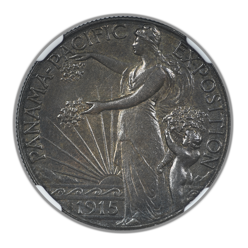 1915-S Panama Pacific Classic Commemorative Half Dollar 50C NGC AU58