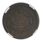 1853 Braided Hair Liberty Head Large Cent 1C NGC Mint Error XF40BN Obverse Misaligned Die