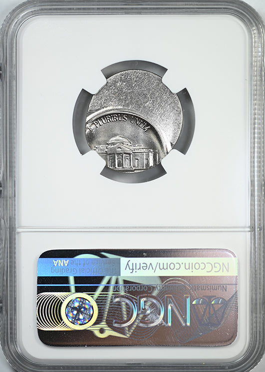 1981-P Jefferson Nickel 5C NGC Mint Error MS67 Struck 50% Off Center