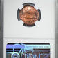 1982 Large Date Bronze Lincoln Memorial Cent 1C NGC Mint Error MS64RB Broadstruck Obverse Brockage