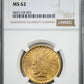 1907 Indian Head Gold Eagle $10 NGC MS62