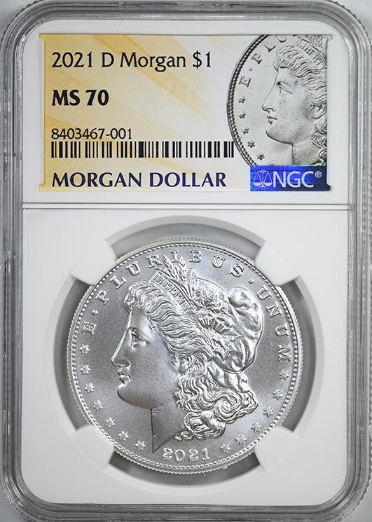 2021-D Morgan Dollar $1 NGC MS70