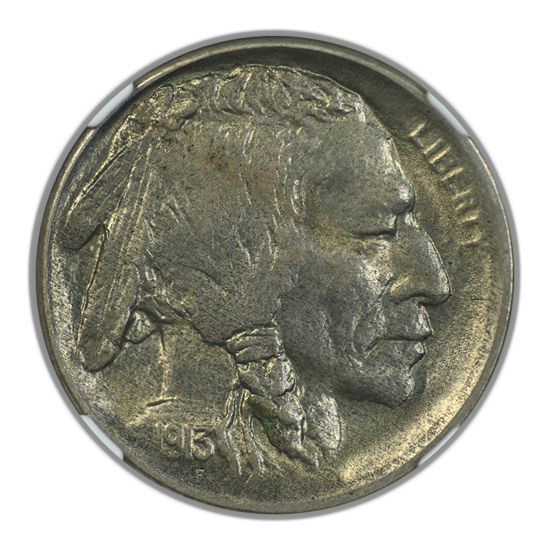 1913-S Type 2 Buffalo Nickel 5C NGC AU58