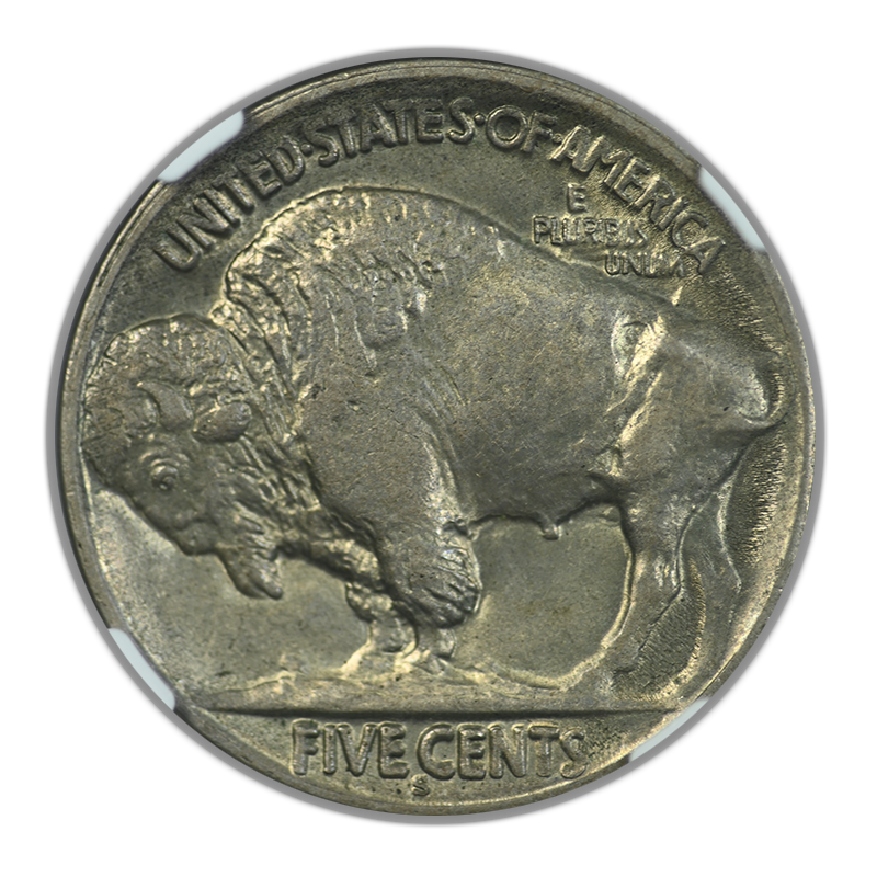 1913-S Type 2 Buffalo Nickel 5C NGC AU58