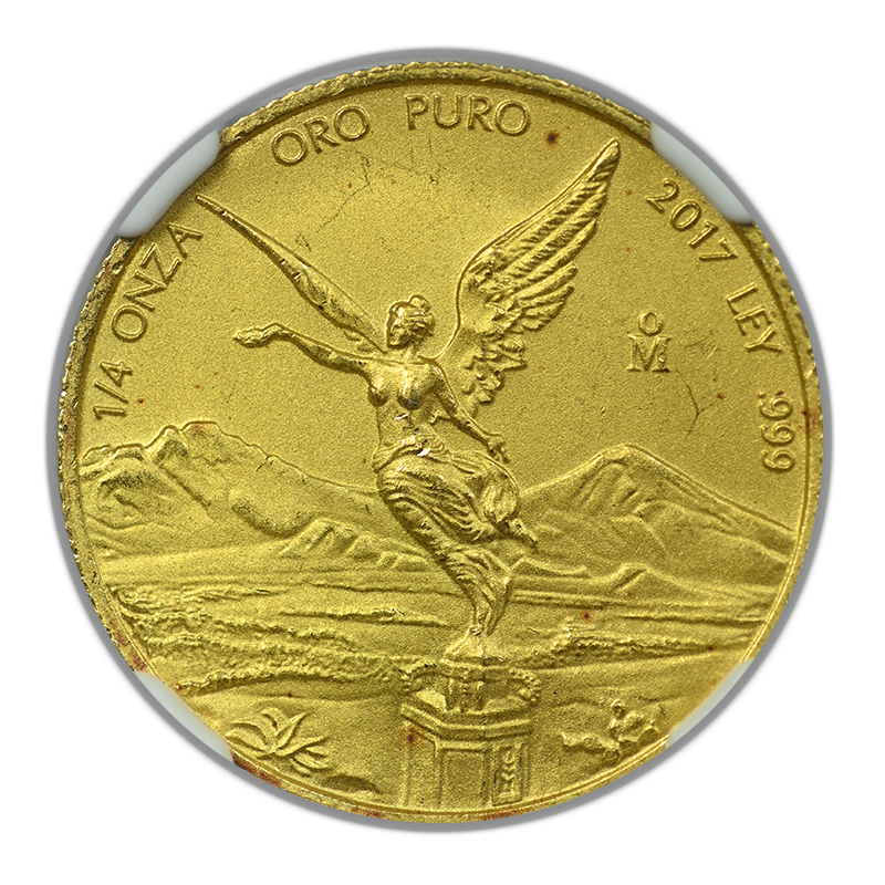 2017 Mo Mexico Gold 1/4 Onza NGC MS65