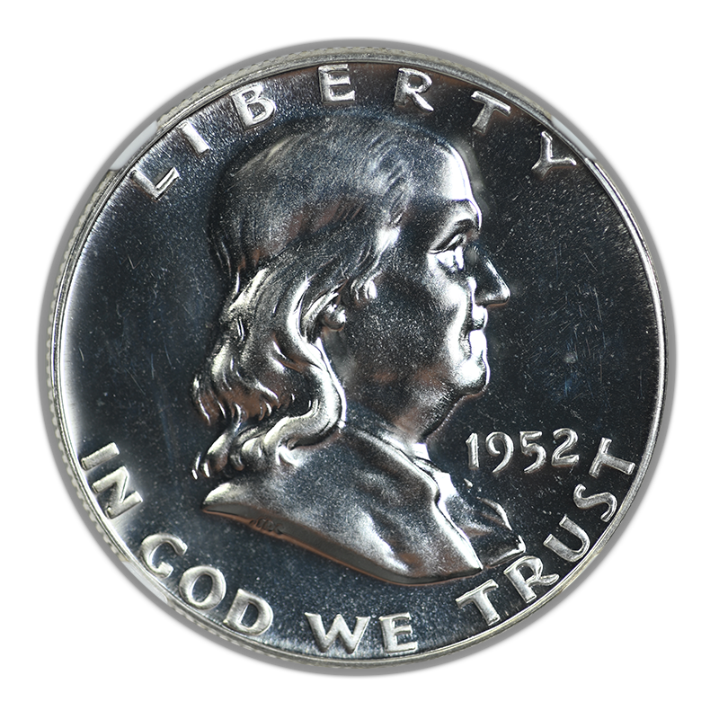 1952 Proof Franklin Half Dollar 50C NGC PF64