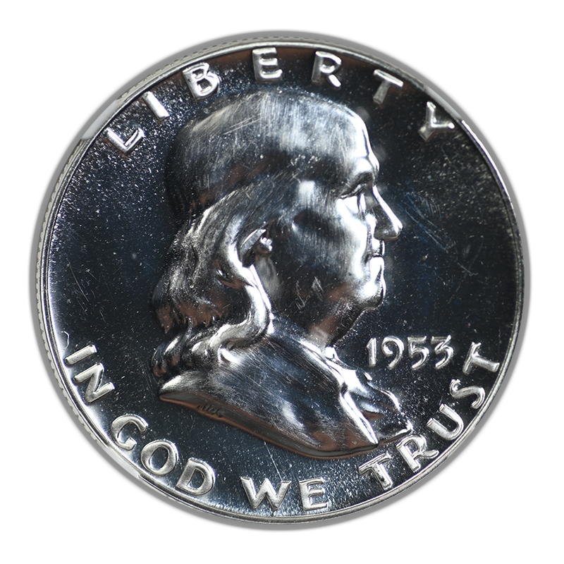 1953 Proof Franklin Half Dollar 50C NGC PF66