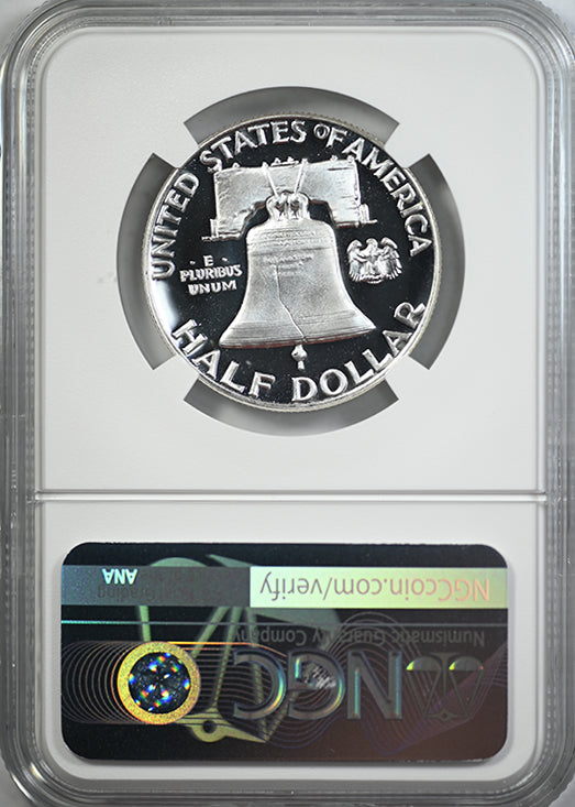 1955 Proof Franklin Half Dollar 50C NGC PF69CAM Cameo