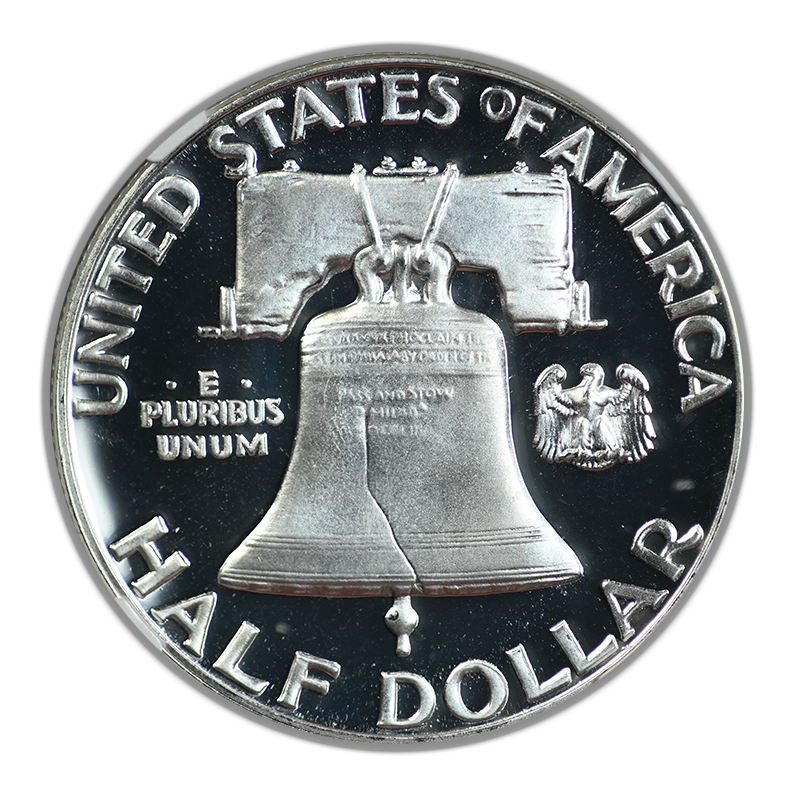 1955 Proof Franklin Half Dollar 50C NGC PF69CAM Cameo