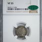 1895-S Barber Dime 10C NGC VF35 CAC