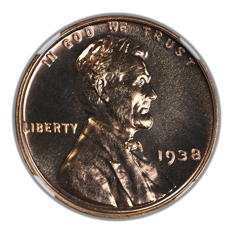 1938 Proof Lincoln Wheat Cent 1C NGC PF66RD
