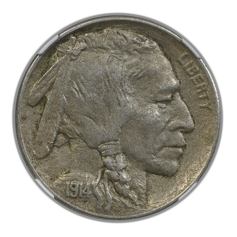 1914-D Buffalo Nickel 5C NGC AU53