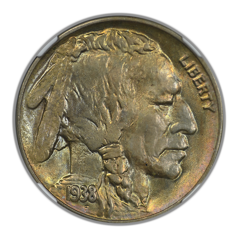 1938-D Buffalo Nickel 5C NGC MS66