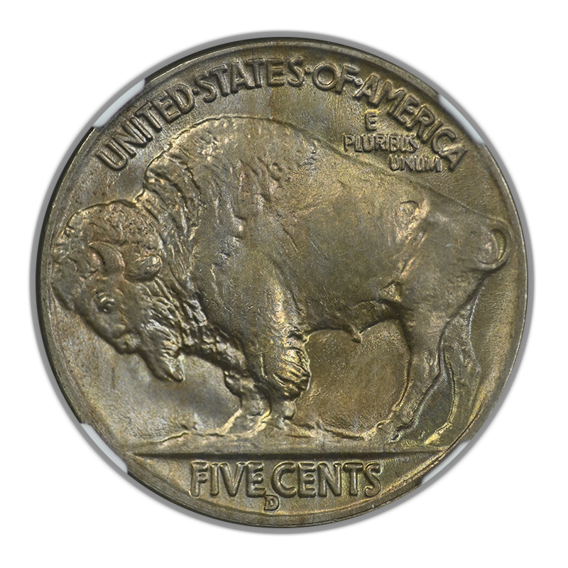 1938-D Buffalo Nickel 5C NGC MS66