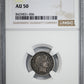1900-S Barber Dime 10C NGC AU50