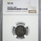 1852-O Liberty Seated Dime 10C NGC VF25