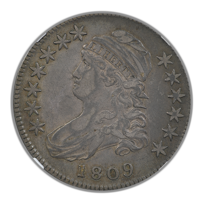 1809 Capped Bust Half Dollar 50C NGC VF30