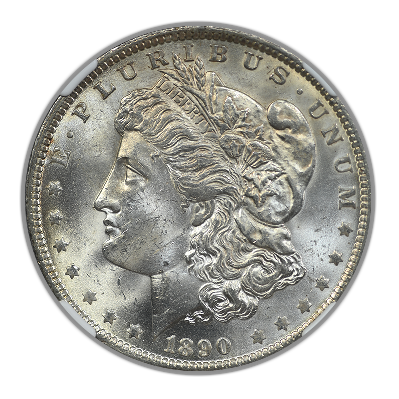 1890-O Morgan Dollar $1 NGC MS62