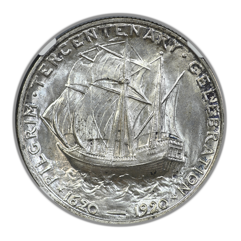 1920 Pilgrim Classic Commemorative Half Dollar 50C NGC MS64