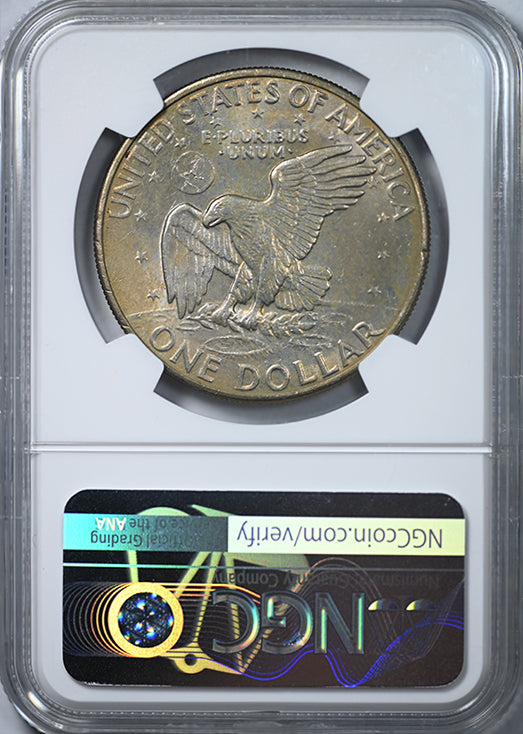 1971 Clad Eisenhower Ike Dollar $1 NGC MS64 CAC - TONED!