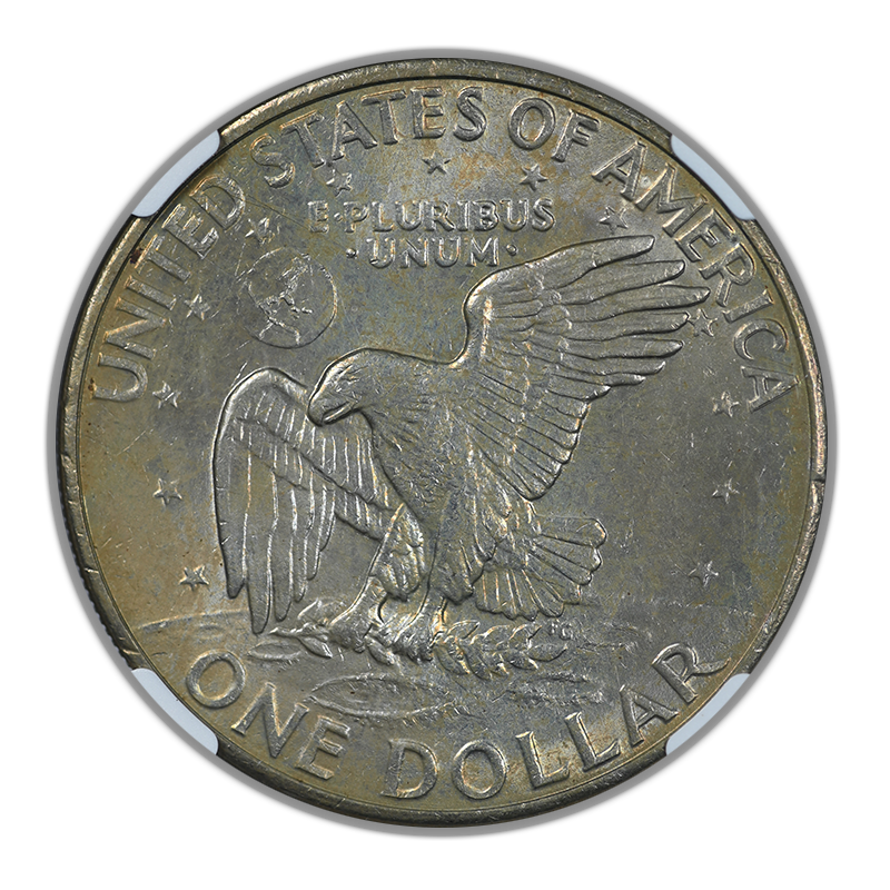 1971 Clad Eisenhower Ike Dollar $1 NGC MS64 CAC - TONED!