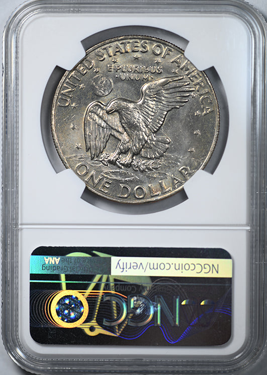 1974 Clad Eisenhower Ike Dollar $1 NGC MS65 - TONED!